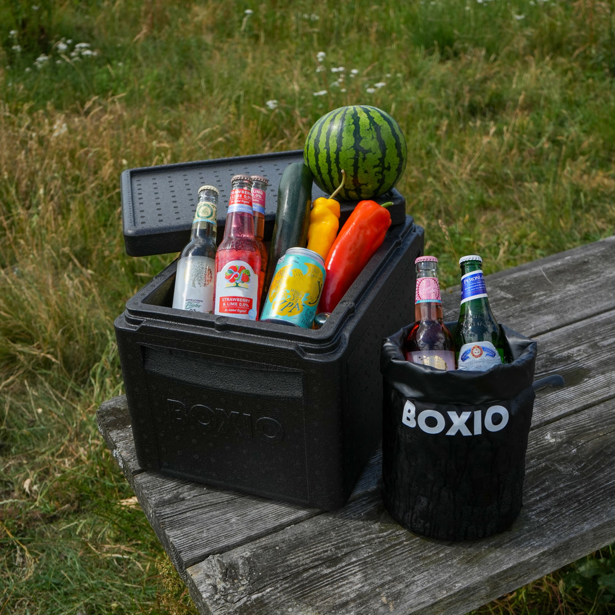 passive Kühlbox Gefüllt