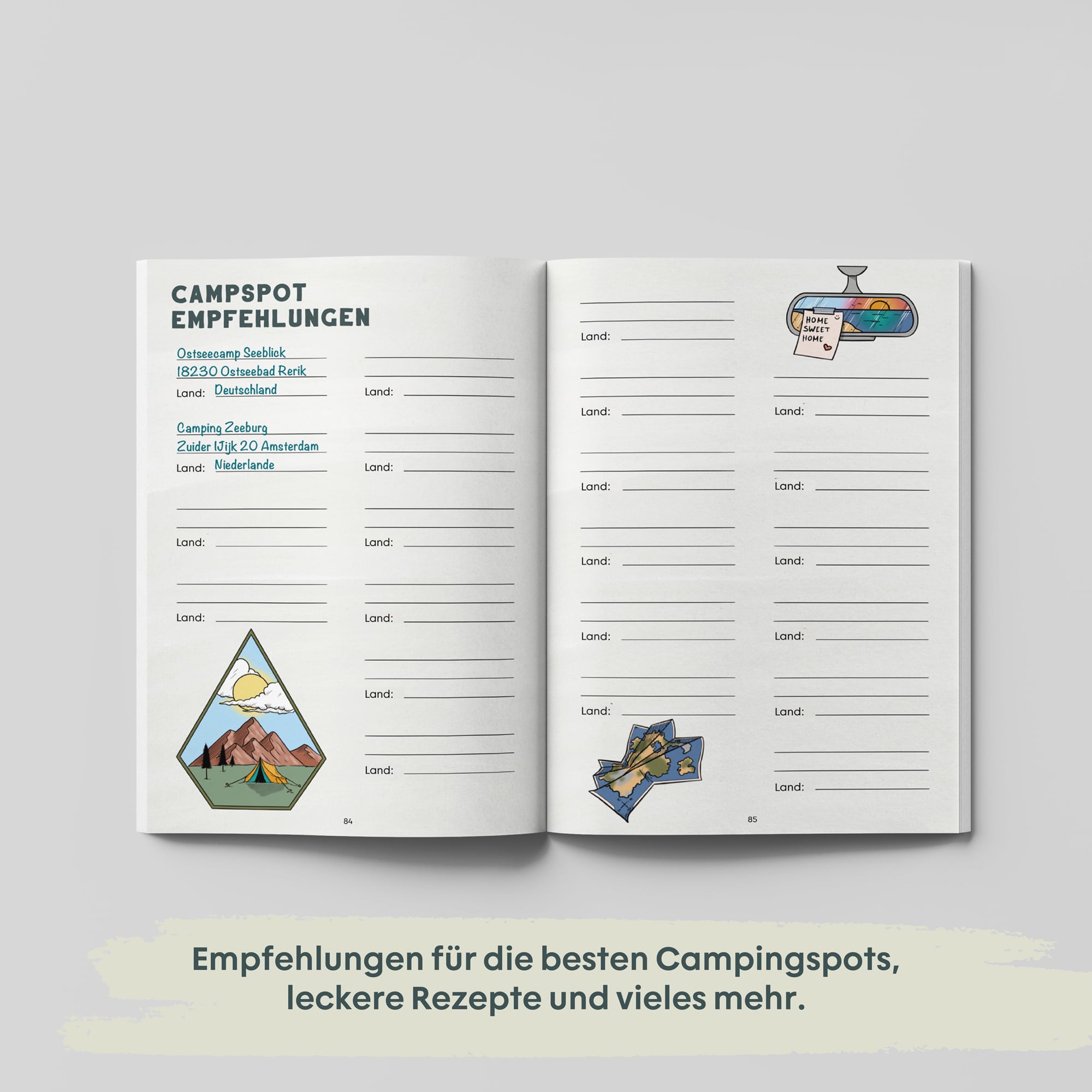 Freundebuch für Camper