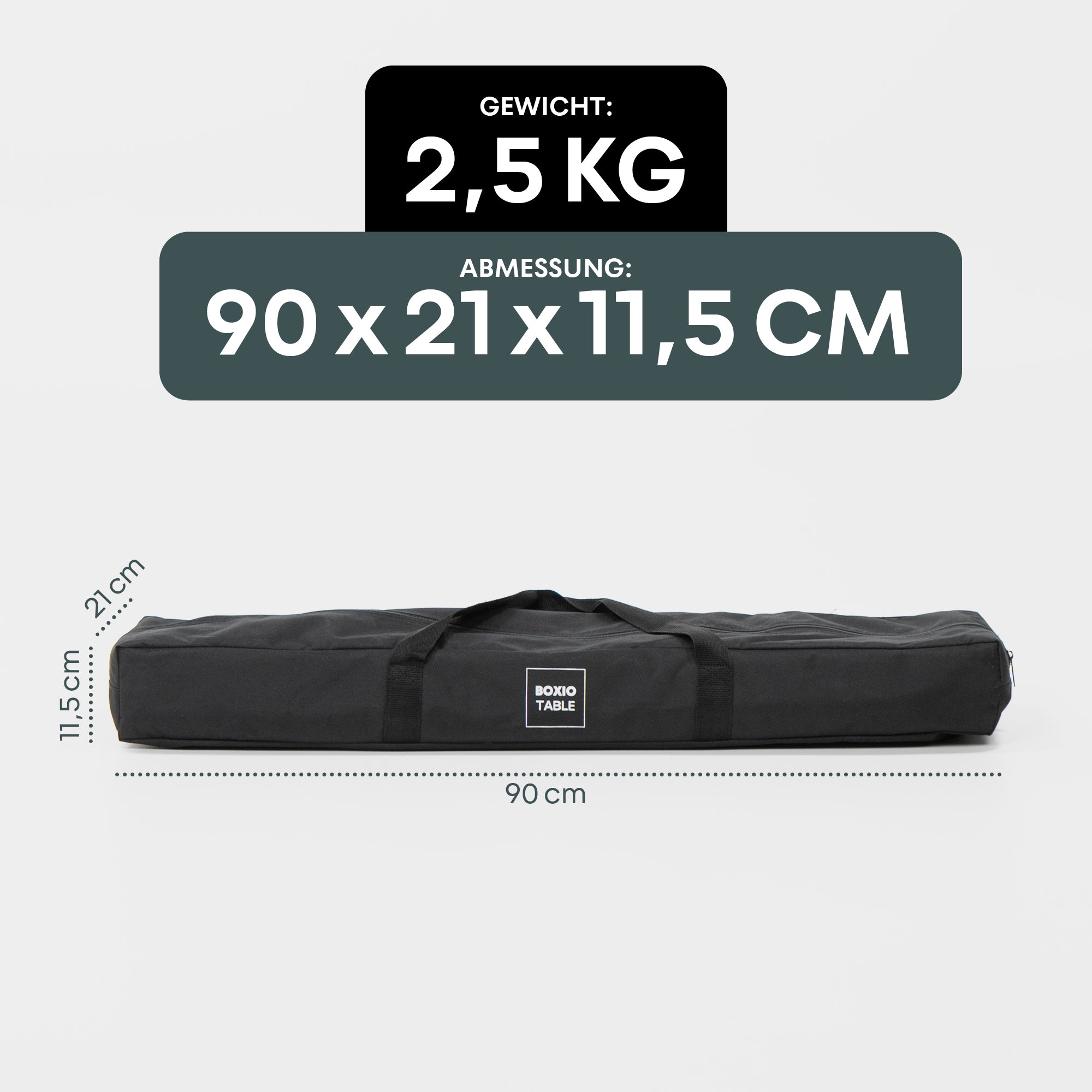 Campingtisch mit Euroboxen