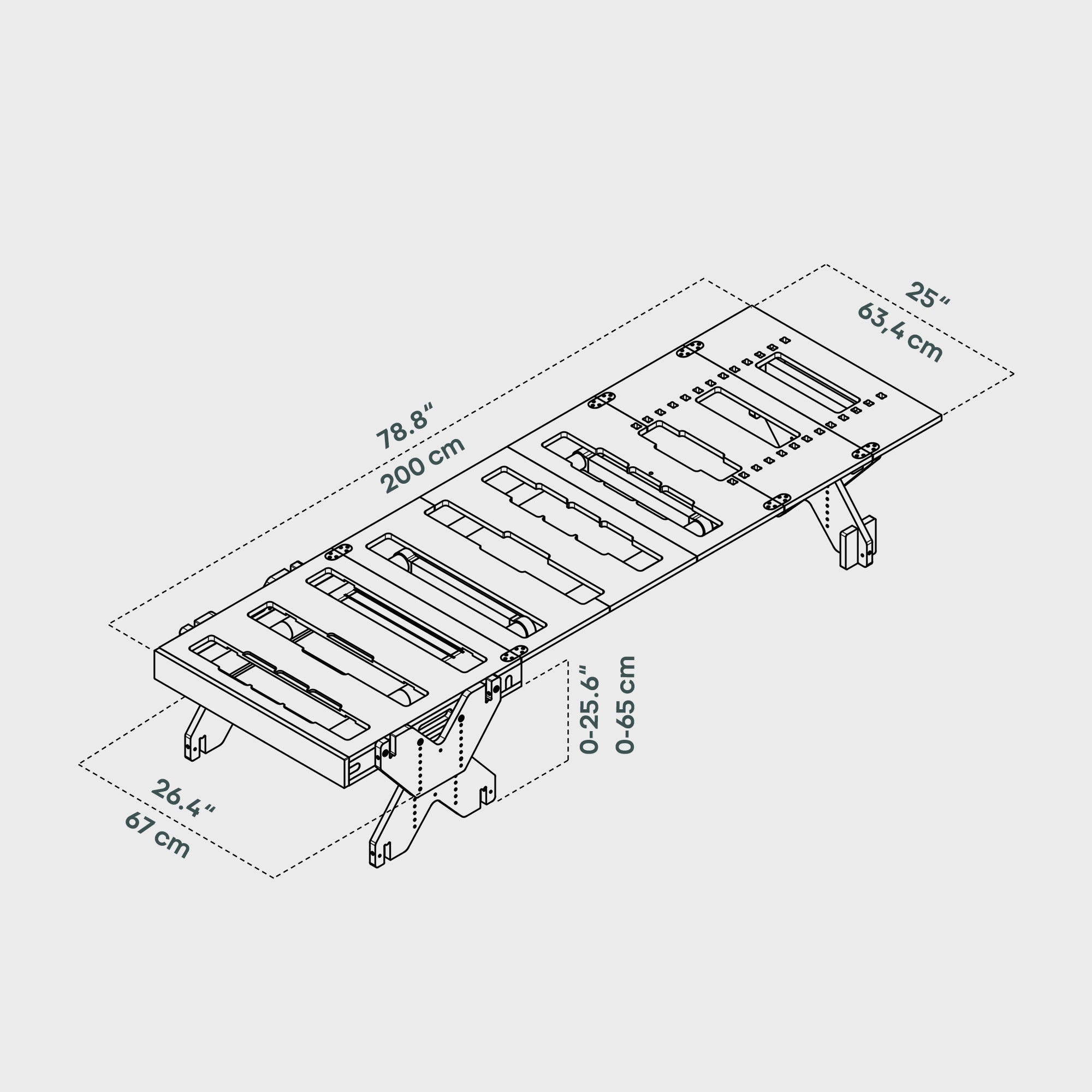 BOXIO RACK BED S I Modulares Campingbett Kombi