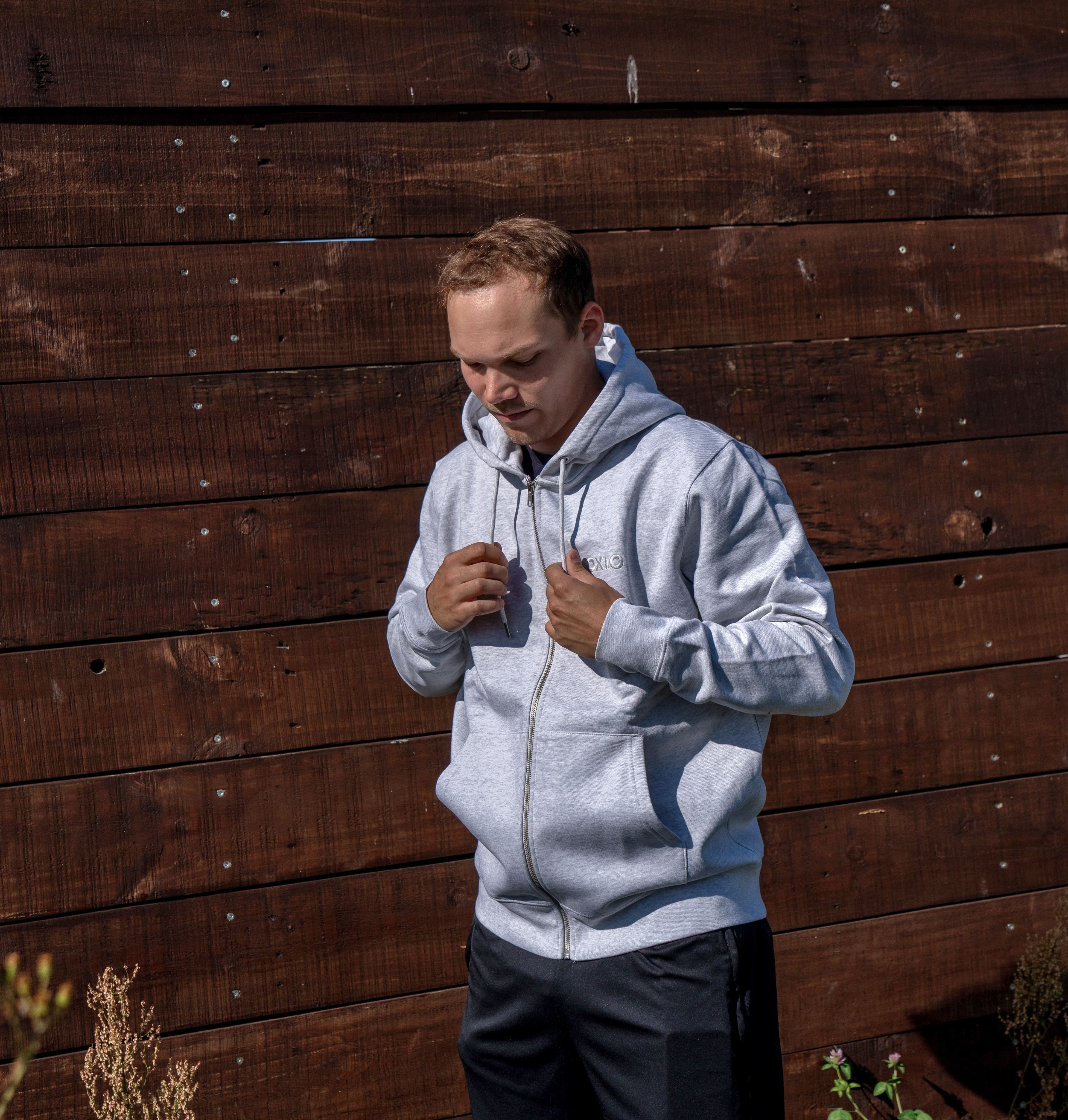 Zip Hoodie Grau