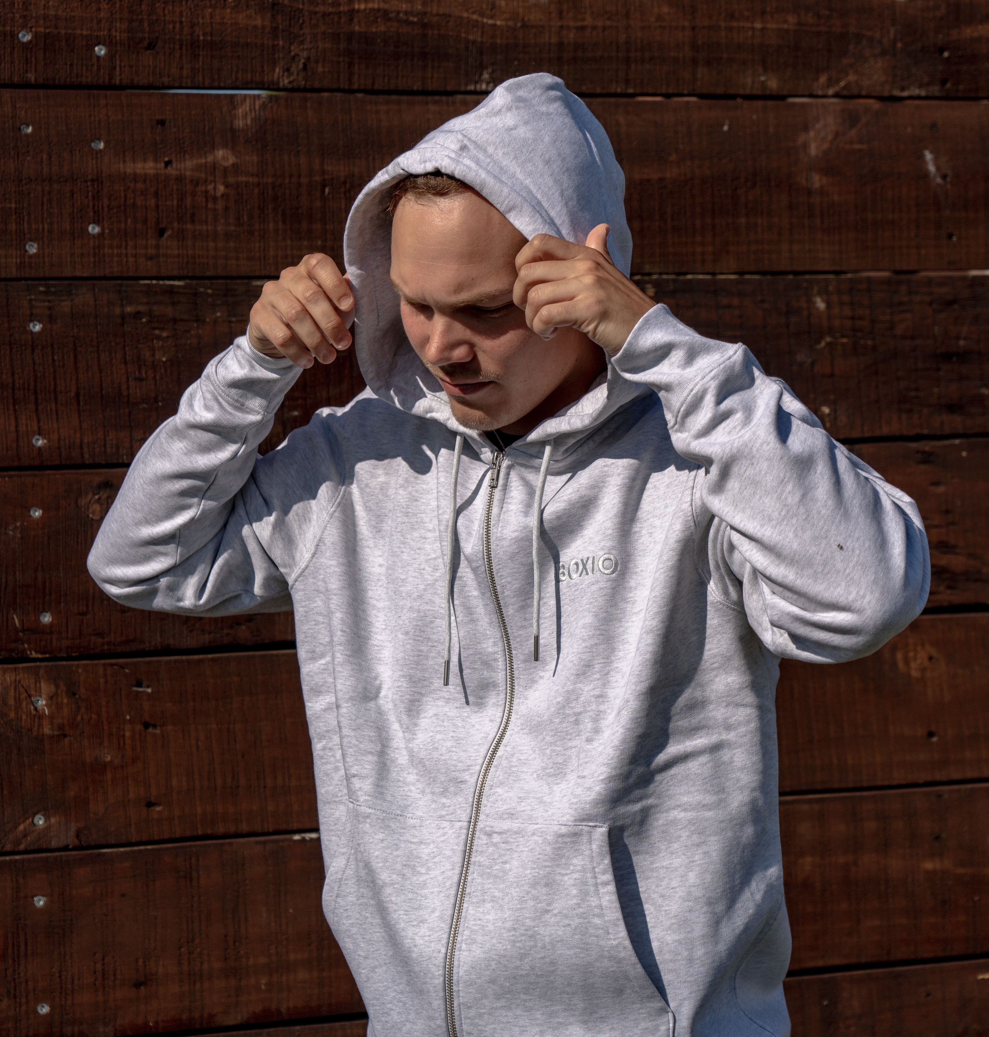 Zip Hoodie Grau