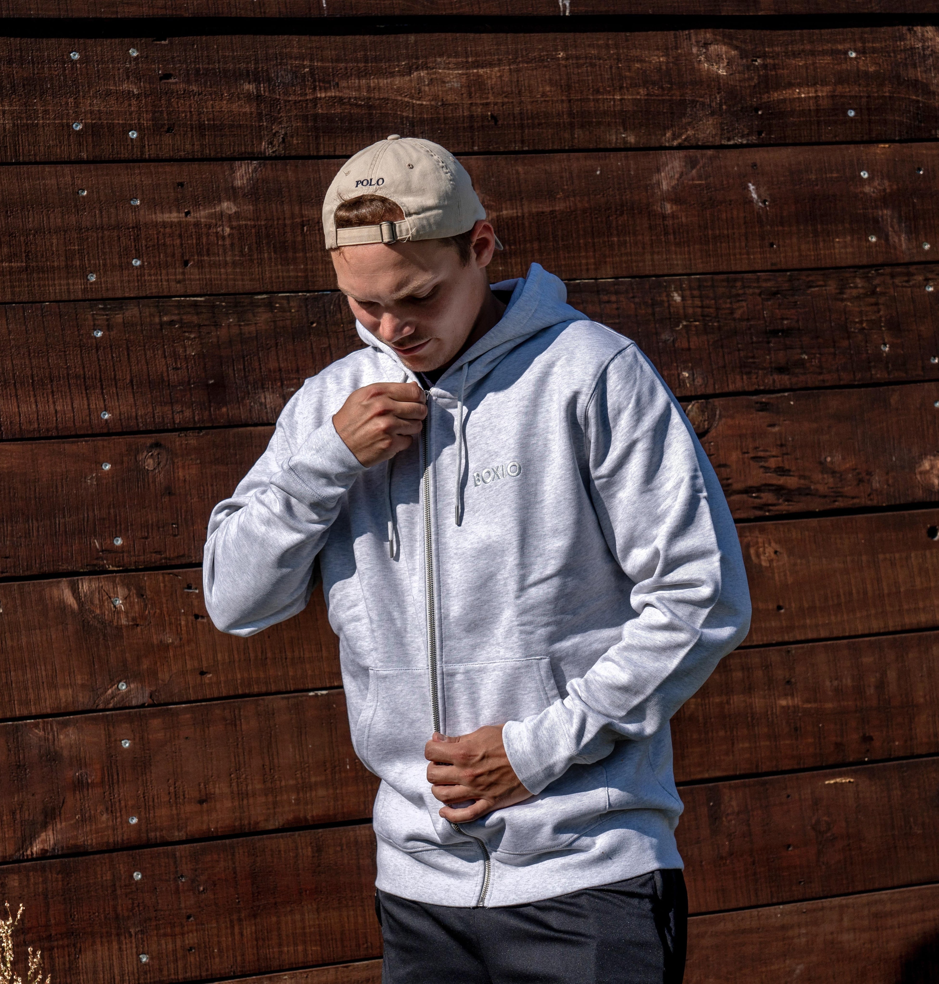 Zip Hoodie Grau