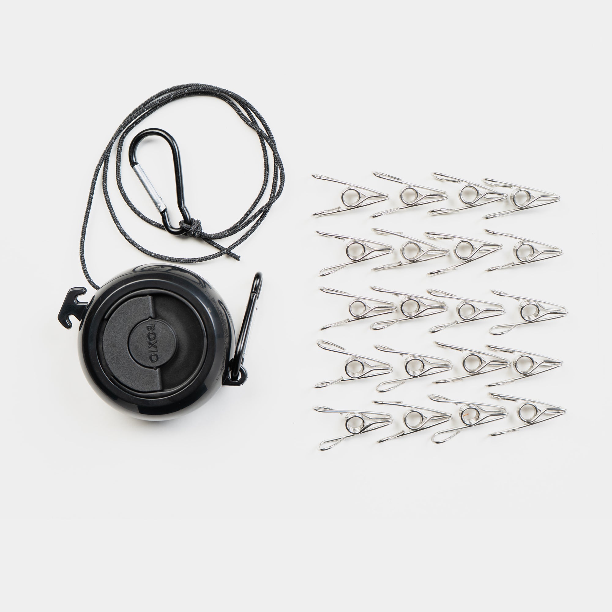 BOXIO CLOTHESLINE I Ausziehbare Camping-Wäscheleine