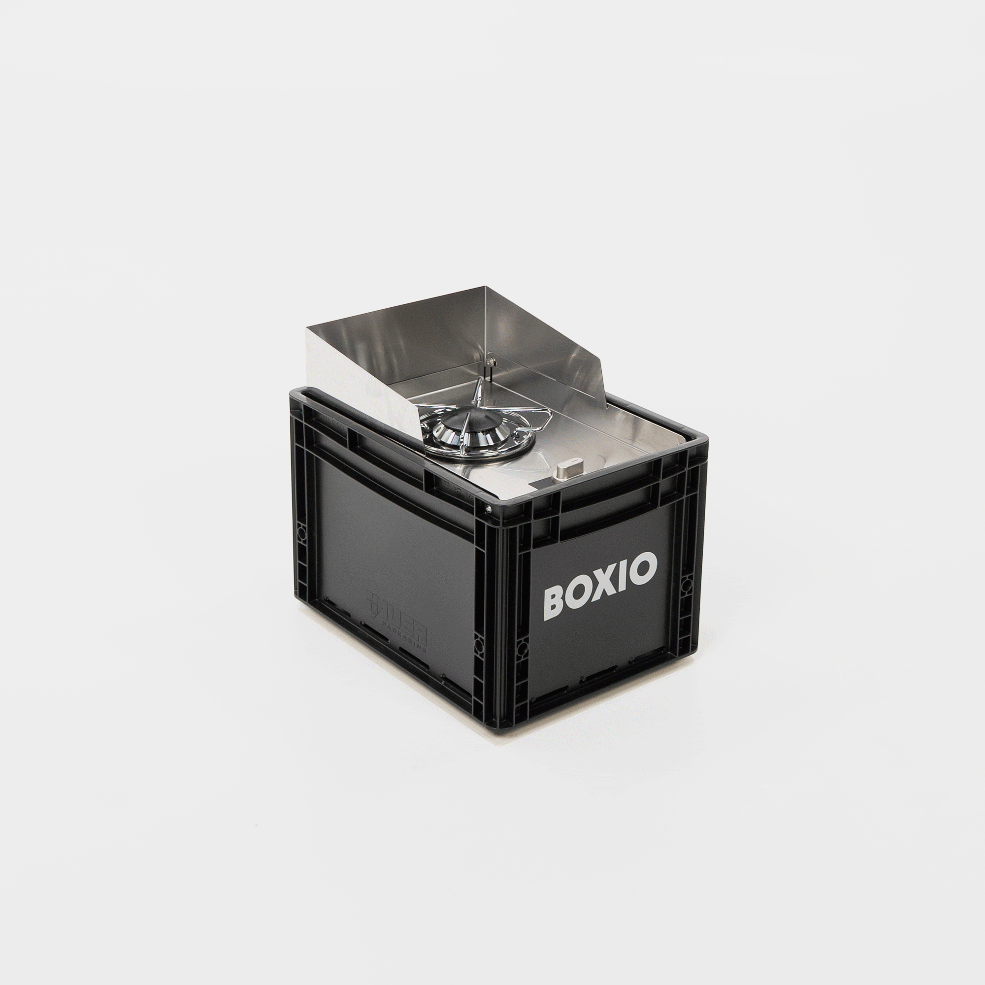 Mobiler Gaskocher mit Topfset I BOXIO COOK PLUS