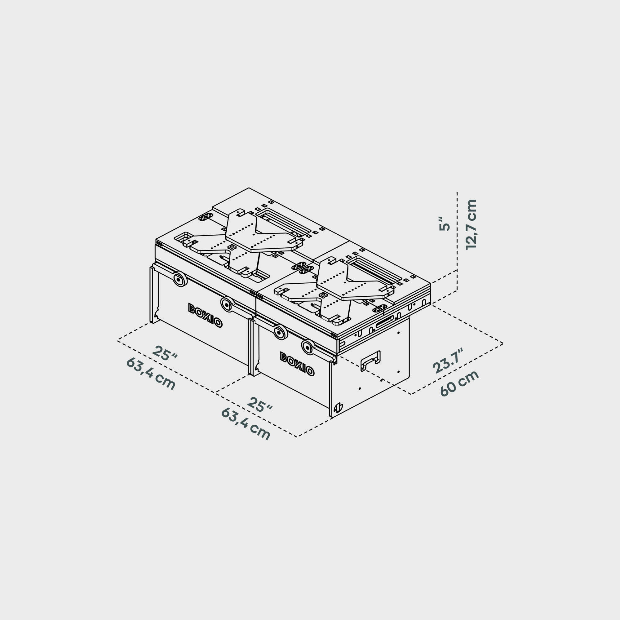 BOXIO RACK BOX + BED BUNDLE XL I Modulare Campingbox