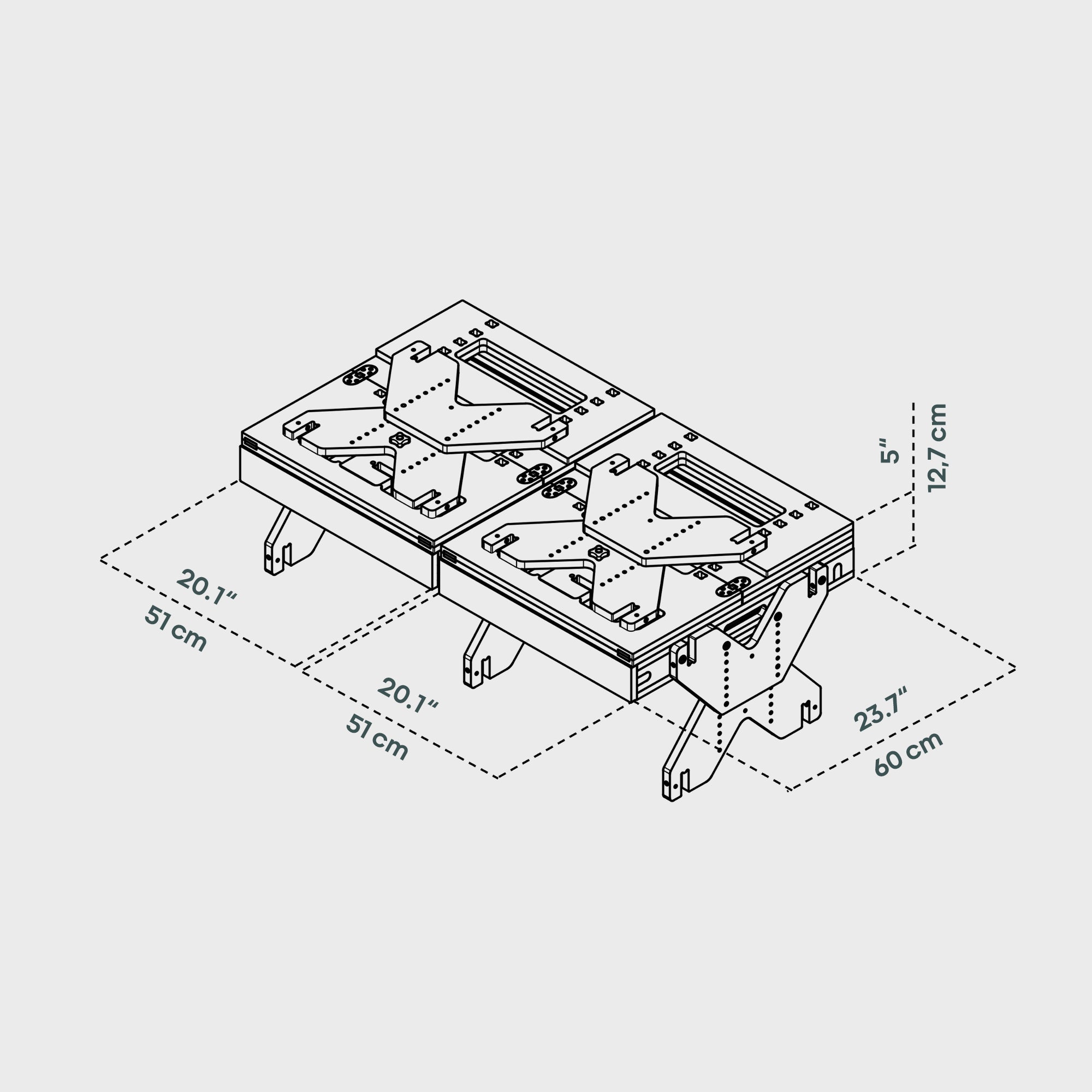 BOXIO RACK BED M I Modulares Campingbett Van